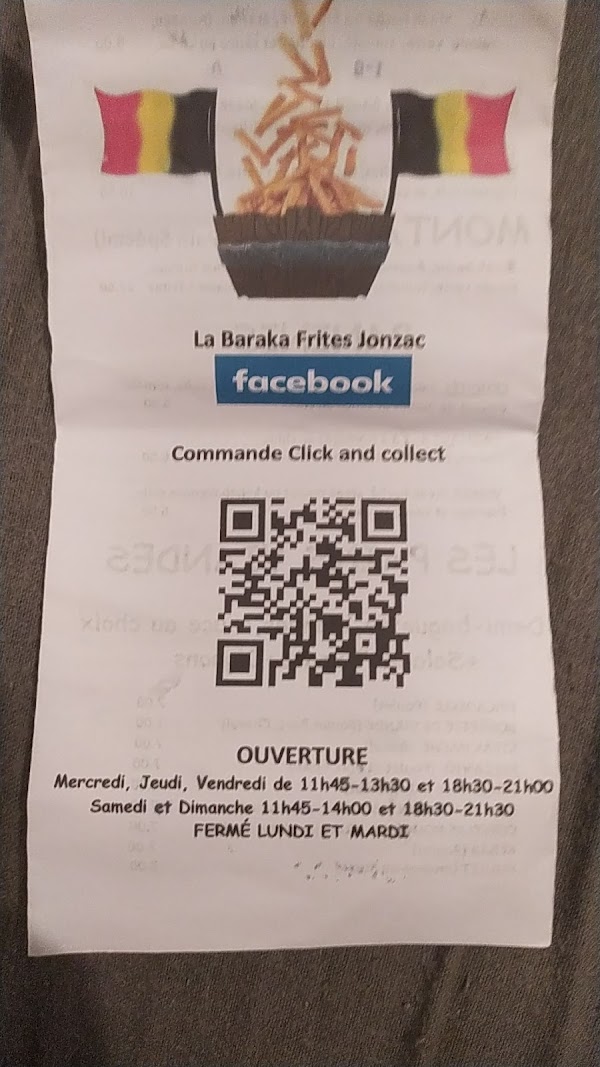 Restaurant La Baraka Frites à Jonzac, France