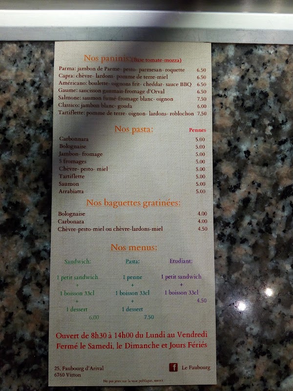 Restaurant Le Faubourg à Virton, Belgique