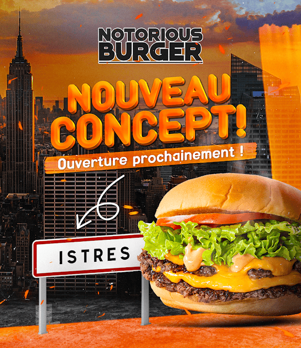 Restaurant Notorious Burger à Istres, France