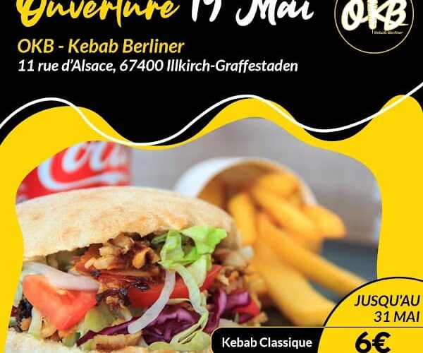 Restaurant OKB – O Kebab Berliner à Illkirch-Graffenstaden, France