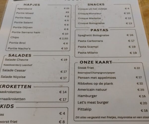 Restaurant ‘t Vliegveld à Grimbergen, Belgique