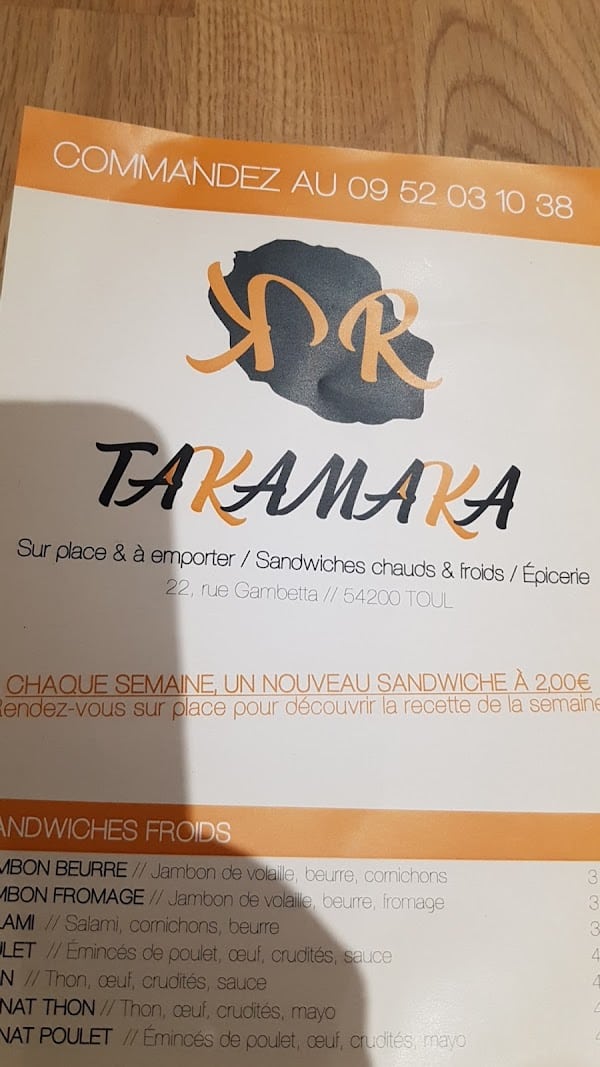 Restaurant TAKAMAKA à Toul, France
