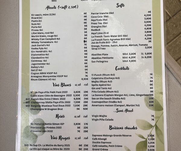 Restaurant Villa Sonora à Carcans, France