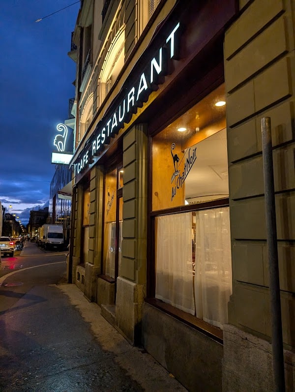 Restaurant Au Chat Noir à Lausanne, Suisse