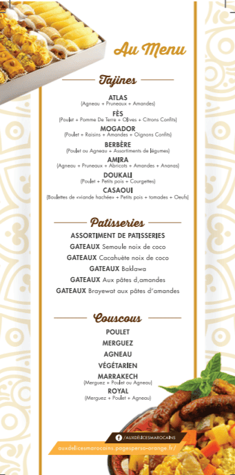 Restaurant Aux délices Marocains à Hennebont, France