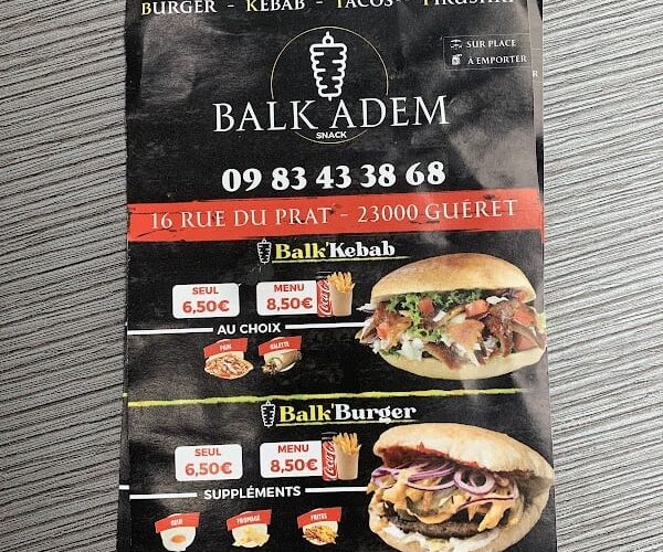 Restaurant Balk’Adem à Guéret, France