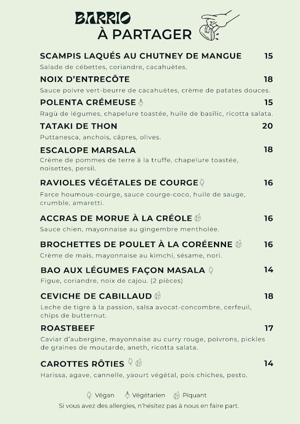 Restaurant Barrio Liège à Liège, Belgique