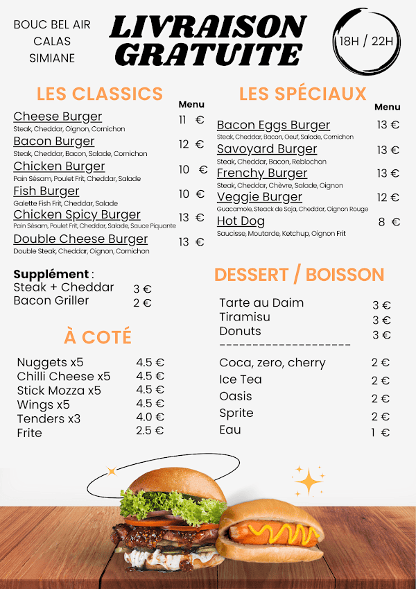 Restaurant Bouc N’ Burger à Bouc-Bel-Air, France