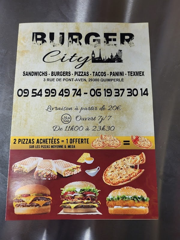 Restaurant BURGER City à Quimperlé, France