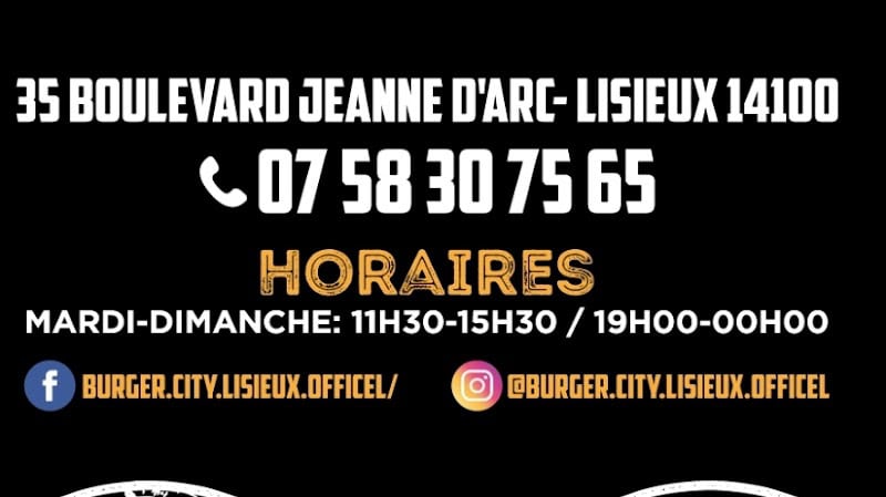 Restaurant BURGER CITY à Lisieux, France
