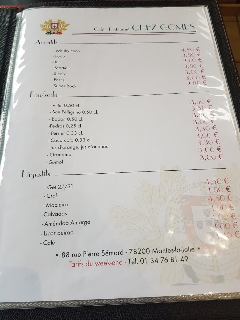 Restaurant Chez Gomes à Mantes-la-Jolie, France