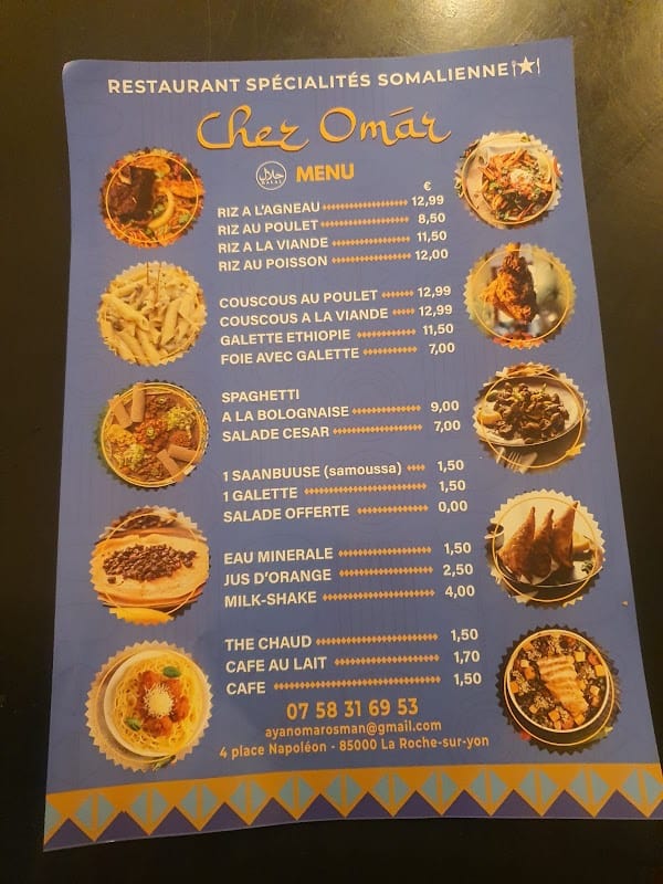 Restaurant Chez omar 4 place napoleon la Roche-sur-Yon 85000 à La Roche-sur-Yon, France