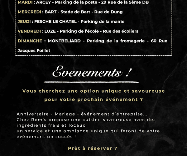 Restaurant Chez Rem’s à Montbéliard, France