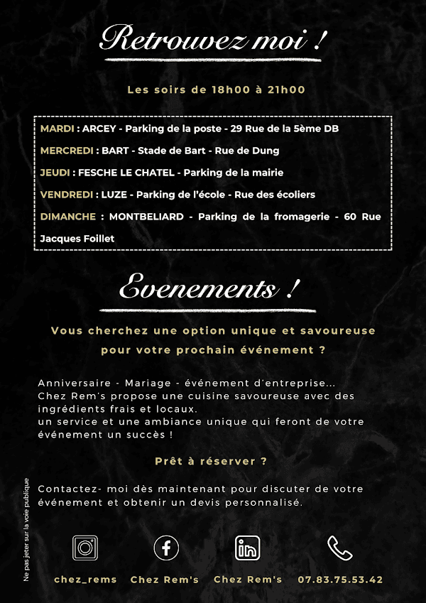 Restaurant Chez Rem’s à Montbéliard, France