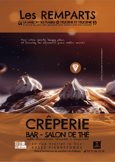 Restaurant Crêperie “Les Remparts à Pierrefonds” à Pierrefonds, France