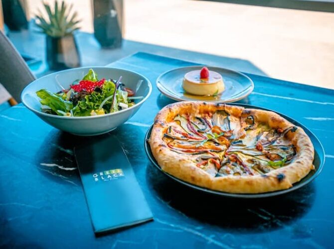 Restaurant Green Black • Marina à Casablanca, Maroc