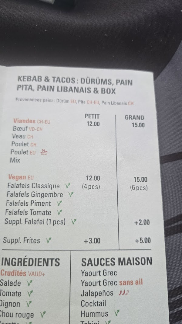 Restaurant Kebab Lutry à Lutry, Suisse