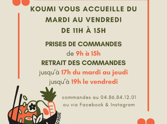 Restaurant Koumi, le comptoir à Caumont-sur-Durance, France