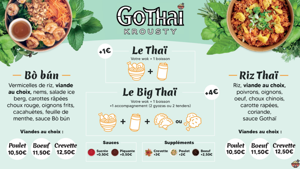 Restaurant Krousty Go Thaï à Marmande, France