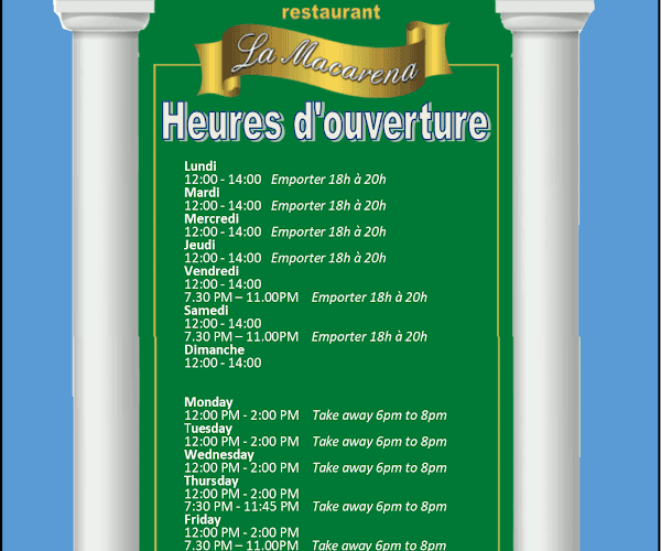 La Macarena Restaurant à Guéret, France