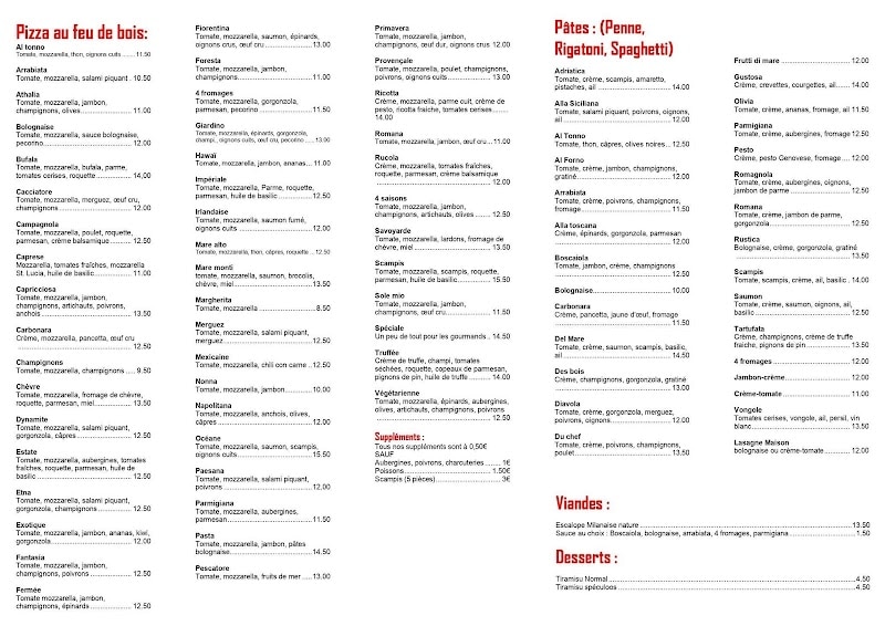 Restaurant La Pizzeria à Chaudfontaine, Belgique