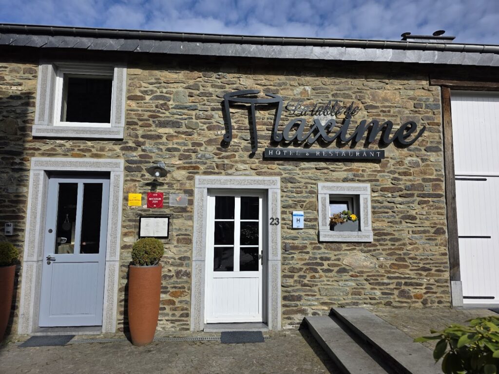 Restaurant La Table de Maxime à Paliseul, Belgique
