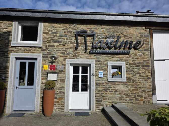Restaurant La Table de Maxime à Paliseul, Belgique