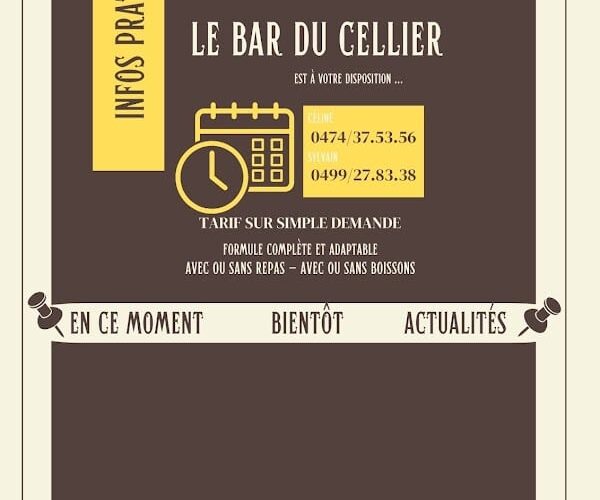 Restaurant LE BAR DU CELLIER à Bertrix, Belgique