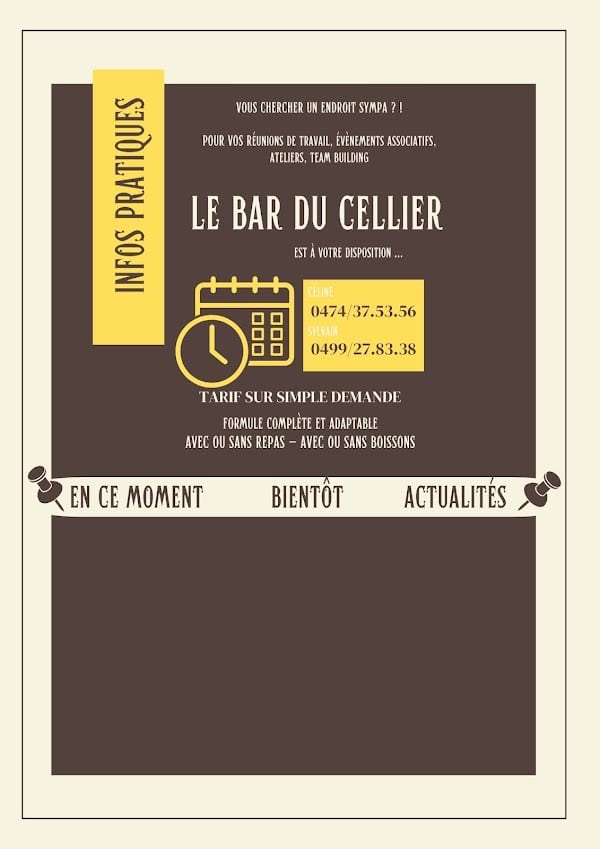 Restaurant LE BAR DU CELLIER à Bertrix, Belgique