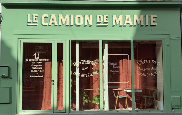 Restaurant Le CAMION De MAMIE. Midi : lundi au vendredi / Soir : mardi & jeudi à Le Mans, France