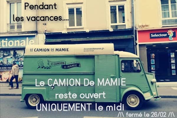 Restaurant Le CAMION De MAMIE. Midi : lundi au vendredi / Soir : mardi & jeudi à Le Mans, France