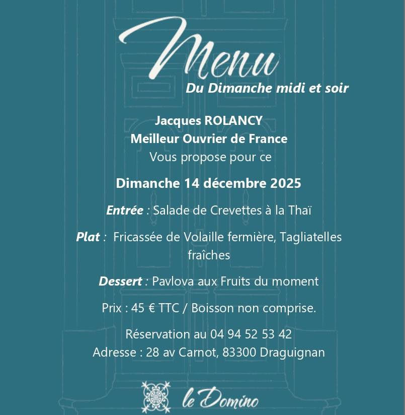 Restaurant Le Domino à Draguignan, France