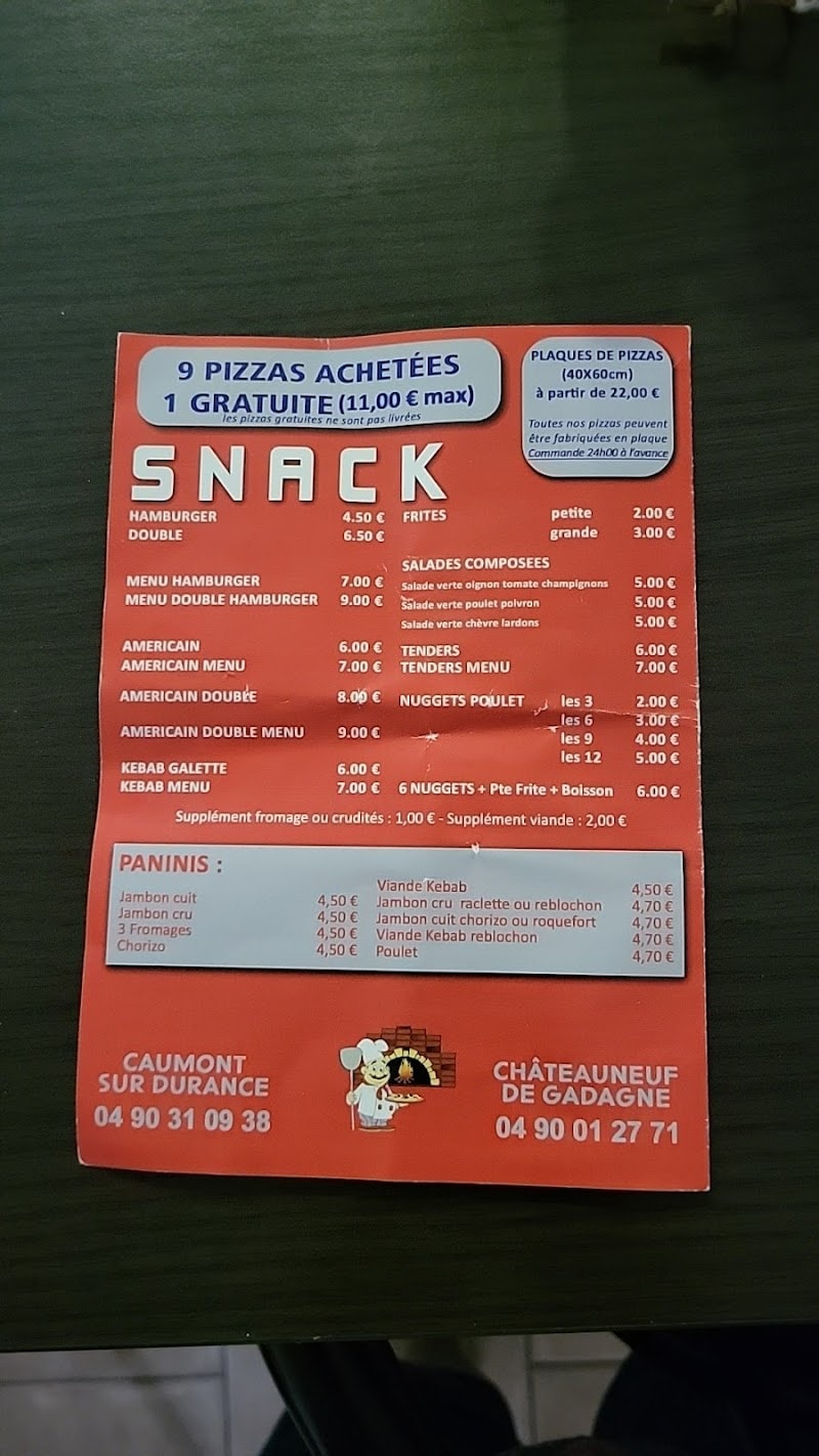 Restaurant Le Four à Pizza à Caumont-sur-Durance, France