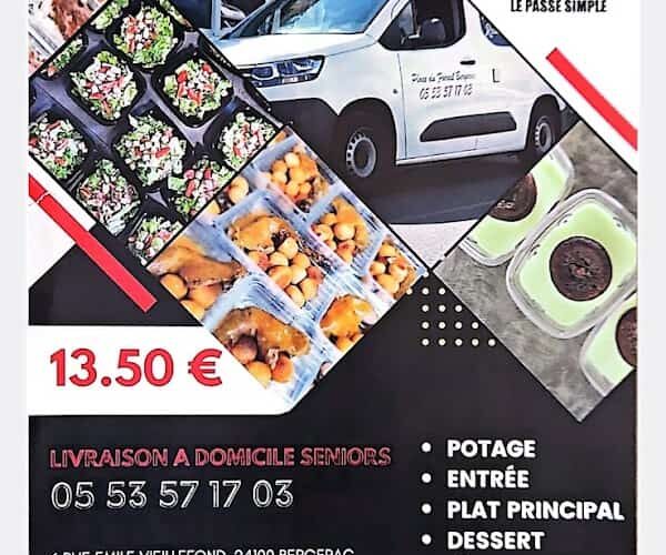 Restaurant ”le Passé Simple” portage de repas à domicile bergerac à Bergerac, France