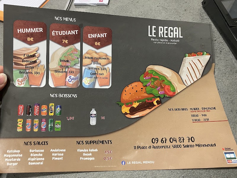 Restaurant Le Regal à Sainte-Menehould, France