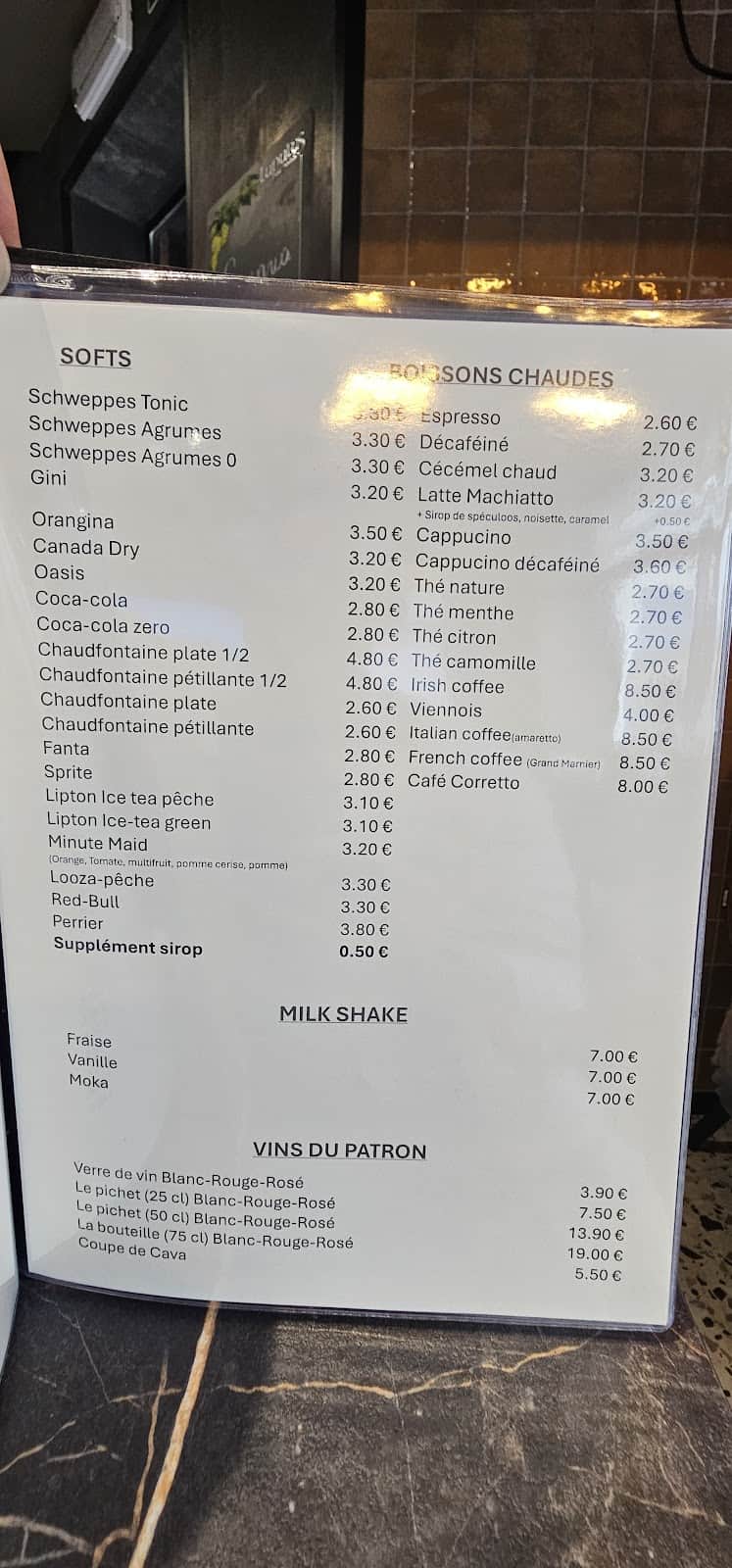 Restaurant Le vaudrée à Liège, Belgique