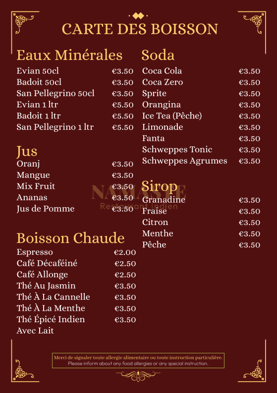 Namaste – Restaurant Indien Chambéry à Chambéry, France