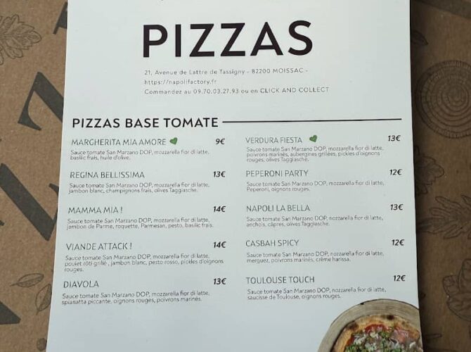 Restaurant Napoli Factory Pizzeria à Moissac, France