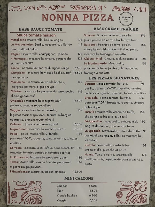 Restaurant Nonna Pizza à Meudon, France