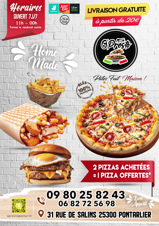 Restaurant Opresto à Pontarlier, France