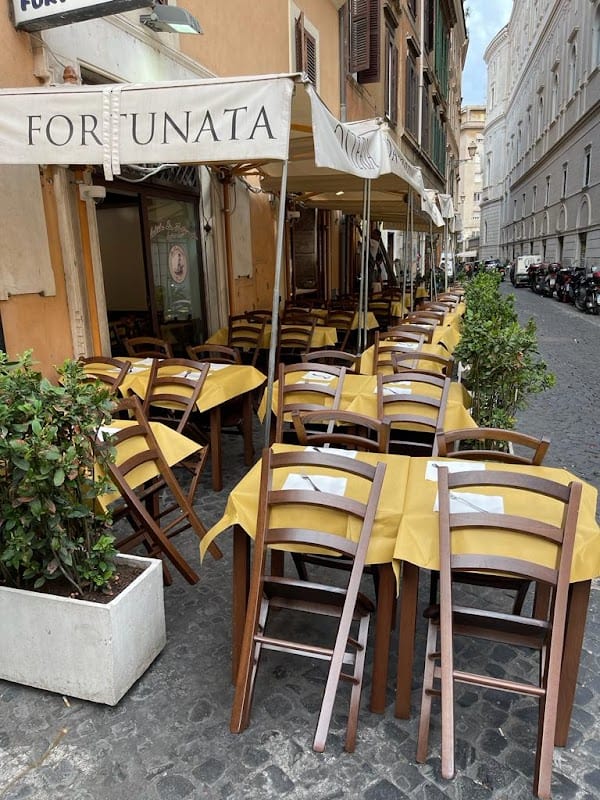 Restaurant Osteria da Fortunata à Rome, Italie