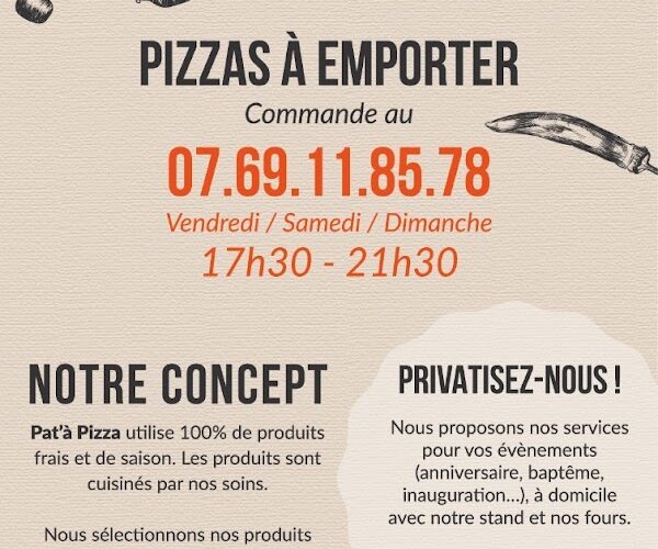 Restaurant Pat’ à pizza à Mazan, France