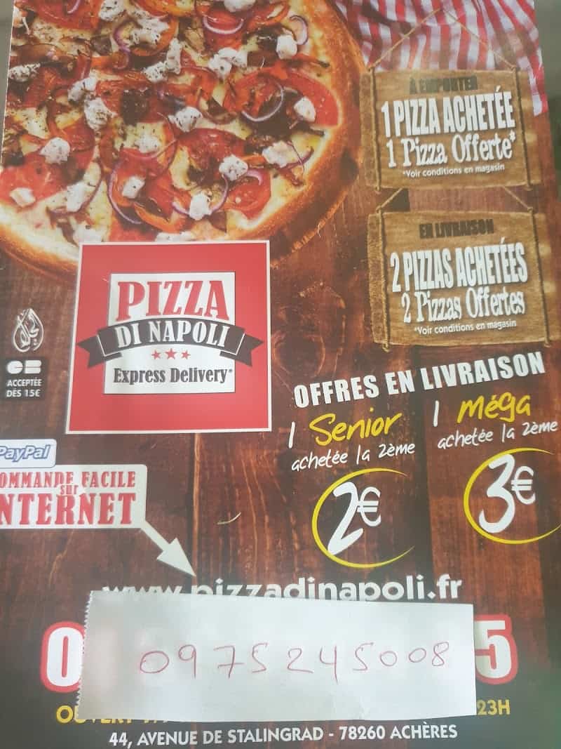 Restaurant Pizza di Napoli à Achères, France