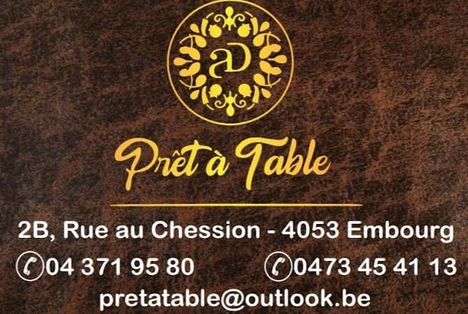 Restaurant Prêt à Table à Chaudfontaine, Belgique