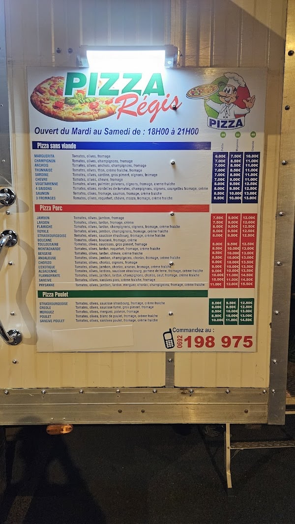 Restaurant Regis Pizza à Sainte-Suzanne, La Réunion