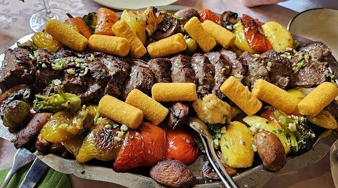 Restaurant „Le Menhir” beim Zehra à Flaxweiler, Luxembourg