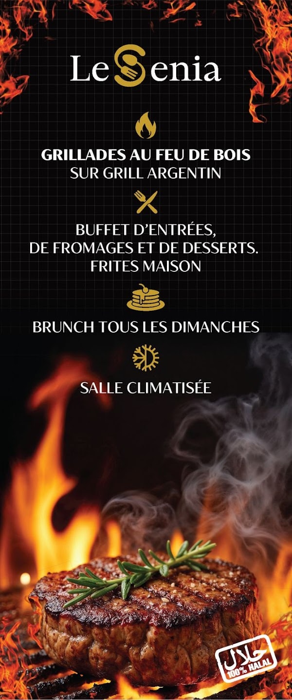 Restaurant le Sénia – Grillades au Feu de Bois à Orly, France