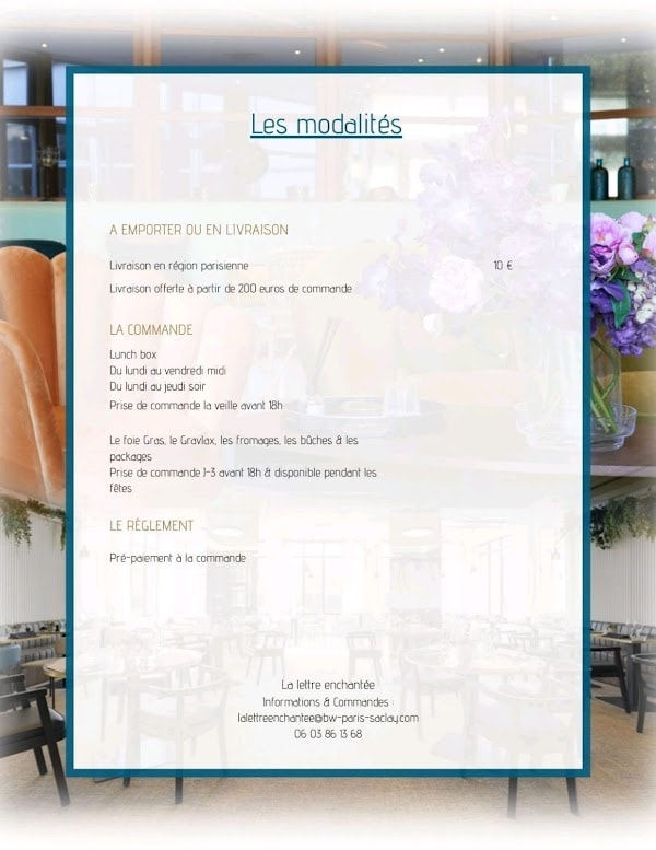 Restaurant Les Belles Lettres à Saclay, France