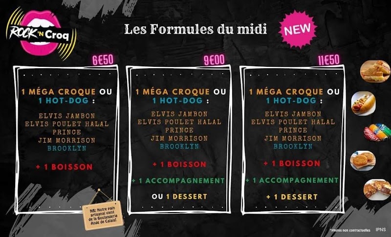 Restaurant ROCK ‘N CROQ à Gravelines, France