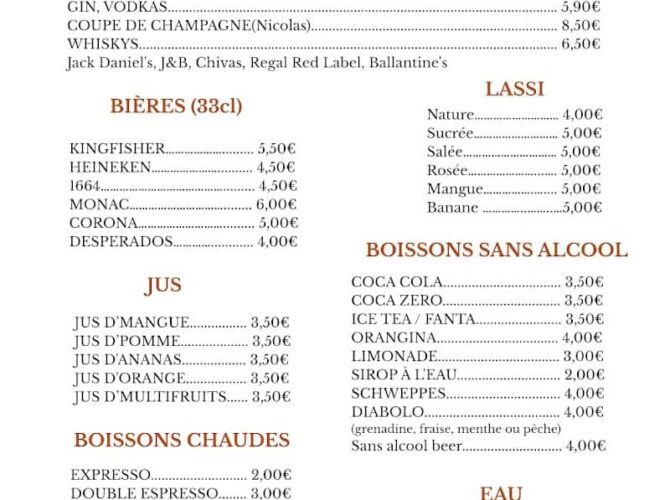 SARTAJ INDIAN RESTAURANT BAR à Chalon-sur-Saône, France